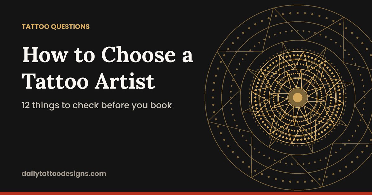 How to Choose a Tattoo Artist: 12 Things to Check First